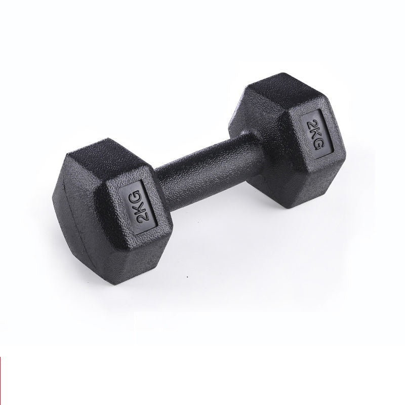 Rubberized Dumbbells Household Fitness Equipment Arm Muscle Training Weights Unisex
