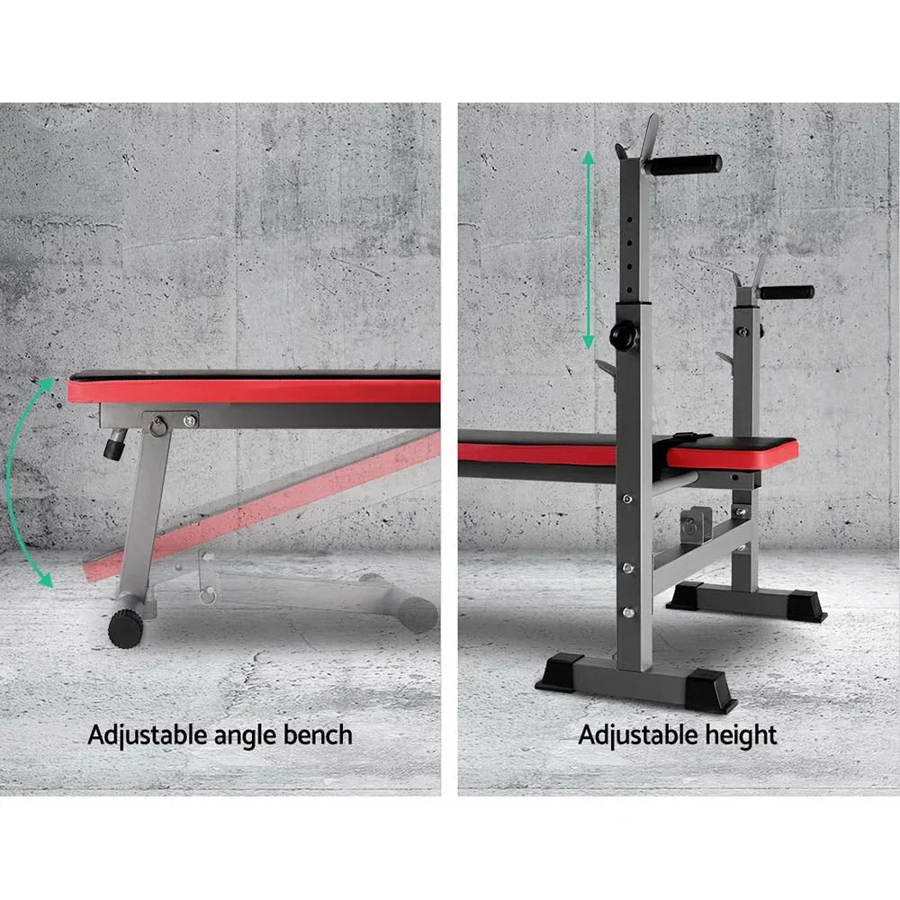 Multi-Station Weight Bench Press Weights Equipment Fitness