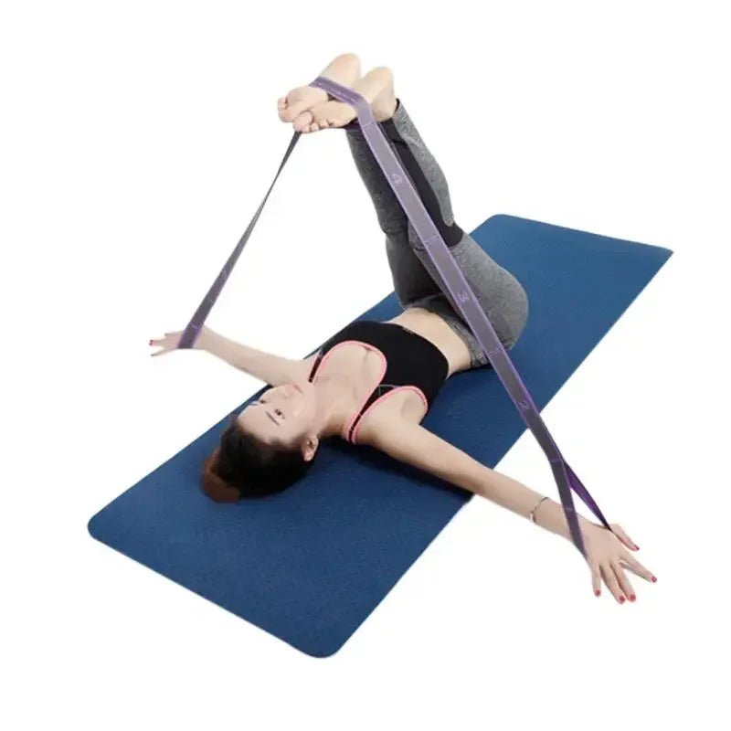 Yoga Pull Strap Belt Elastic Resistance Band Pilates Dance Stretching