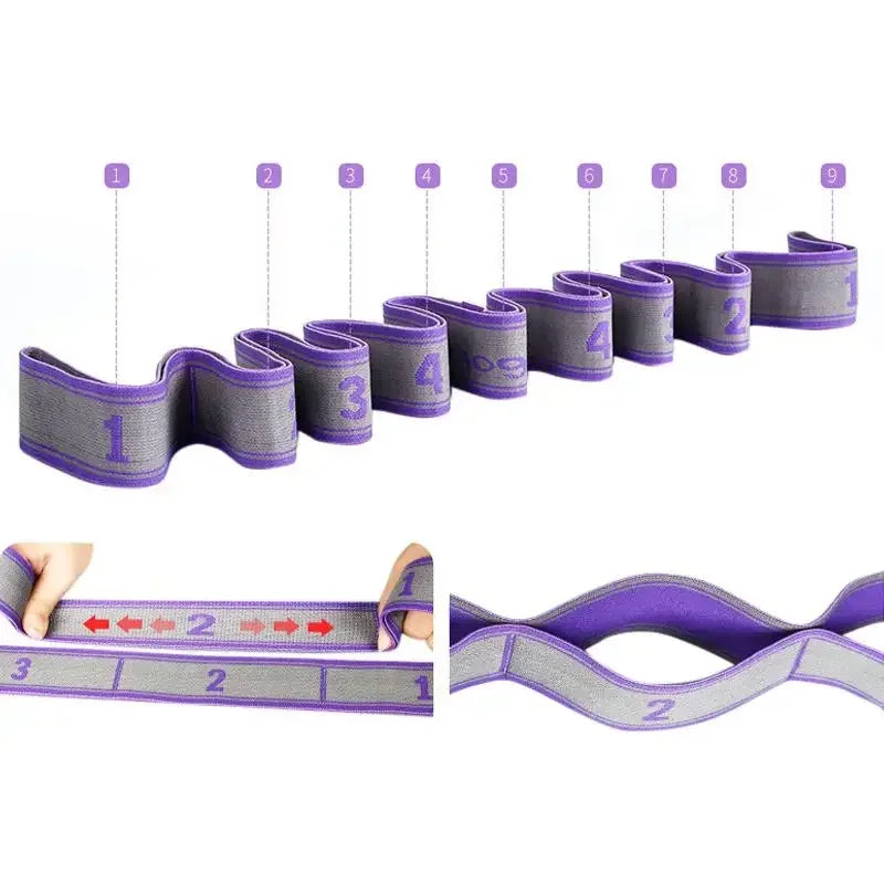 Yoga Pull Strap Belt Elastic Resistance Band Pilates Dance Stretching