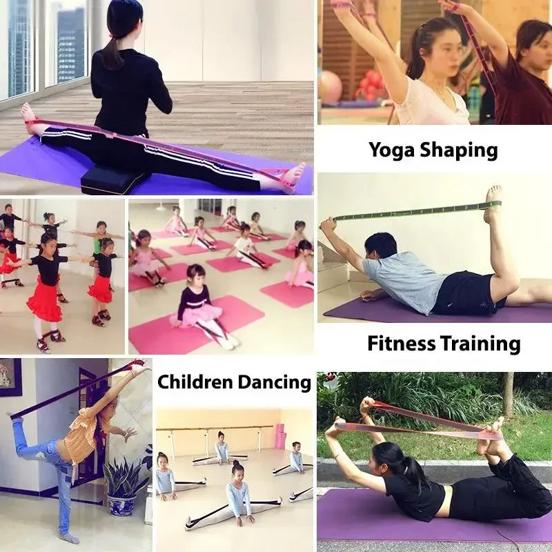 Yoga Pull Strap Belt Elastic Resistance Band Pilates Dance Stretching