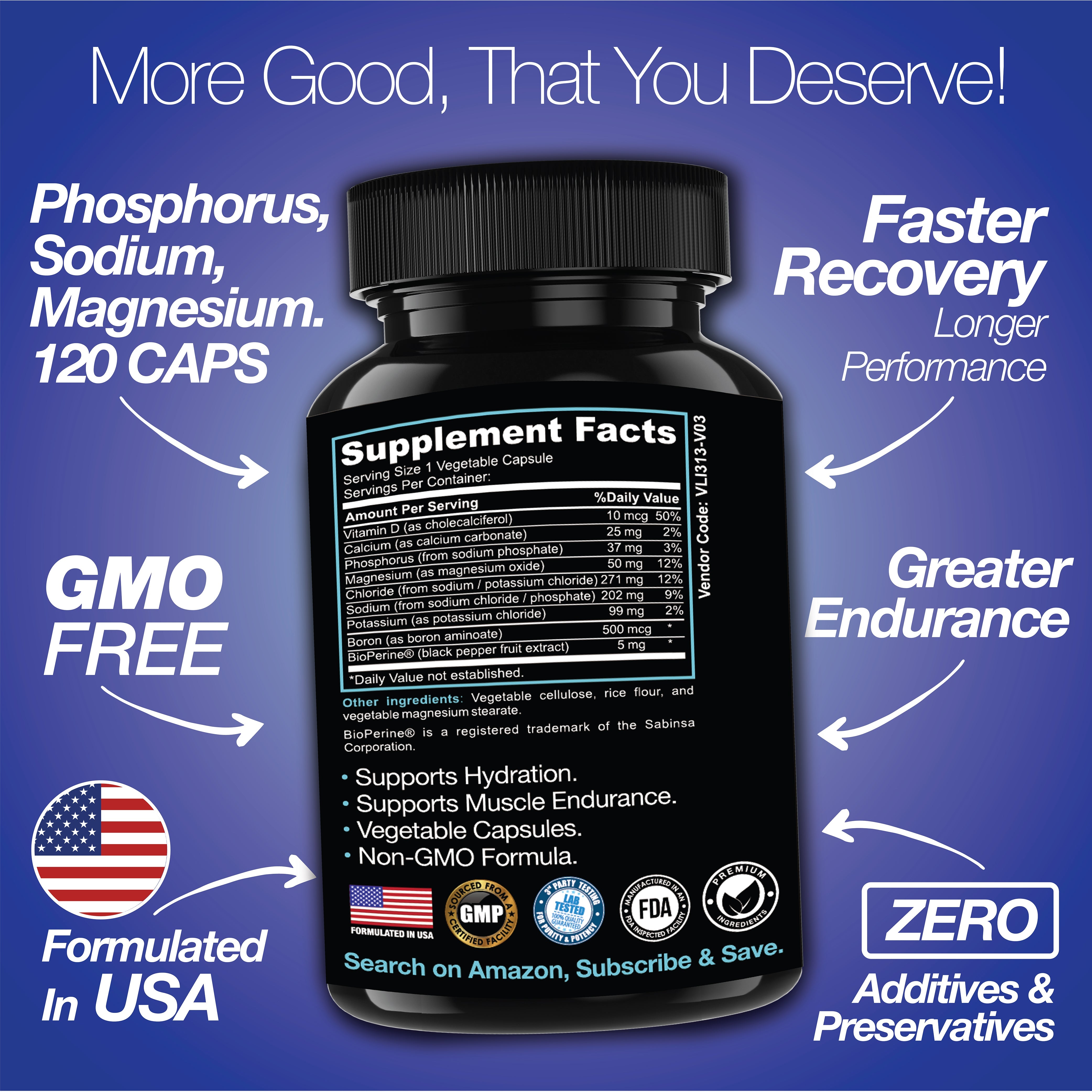 Rapid Rehydr8 Electrolyte Capsules Muscle Recovery Cramp Support Hydration Supplement
