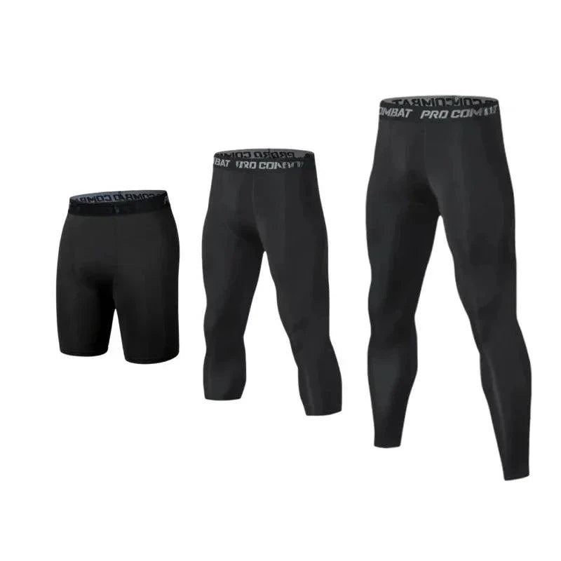 Men Cool Dry Compression Leggings Athletic Running Workout Baselayer Shorts