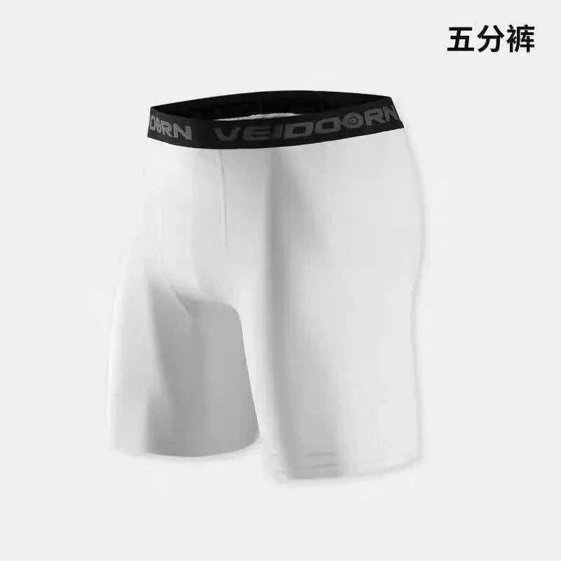 Men Cool Dry Compression Leggings Athletic Running Workout Baselayer Shorts