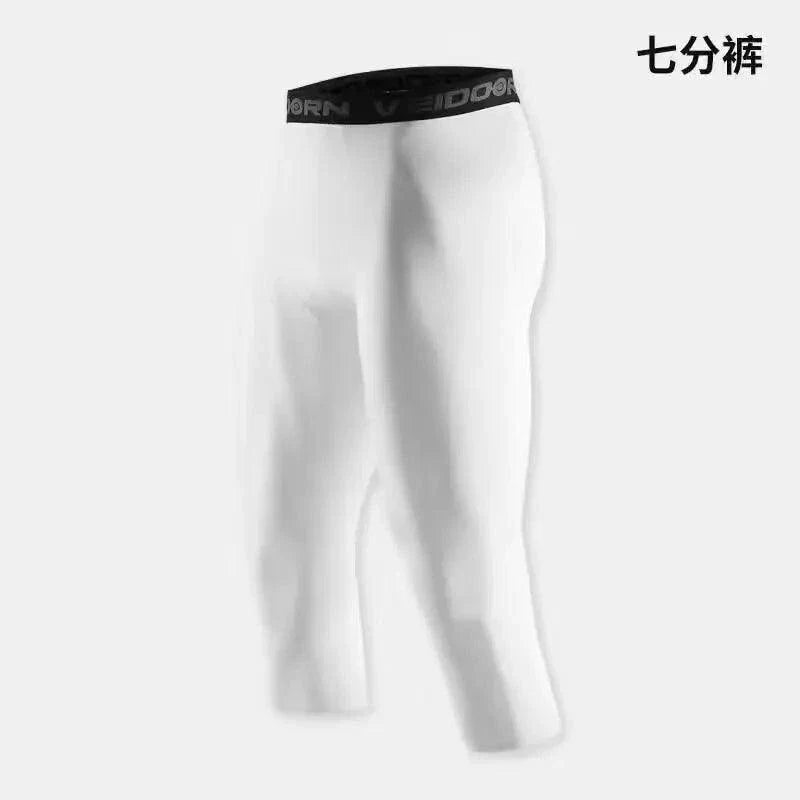 Men Cool Dry Compression Leggings Athletic Running Workout Baselayer Shorts