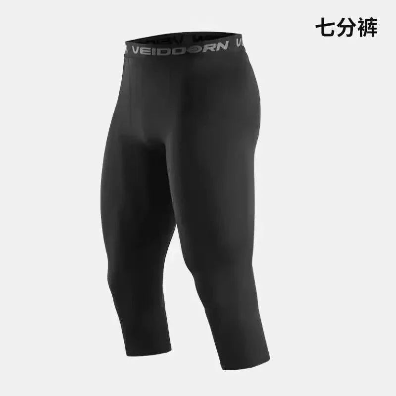 Men Cool Dry Compression Leggings Athletic Running Workout Baselayer Shorts