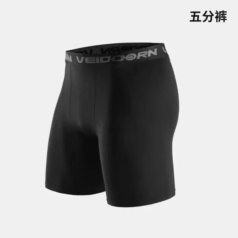 Men Cool Dry Compression Leggings Athletic Running Workout Baselayer Shorts