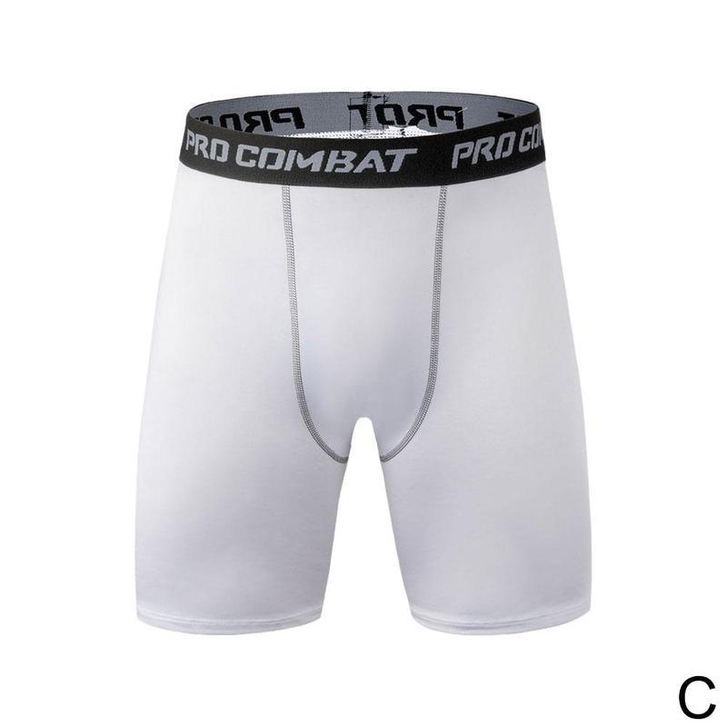 Men Quick Dry Compression Running Shorts Fitness Training Athletic Leggings Pants