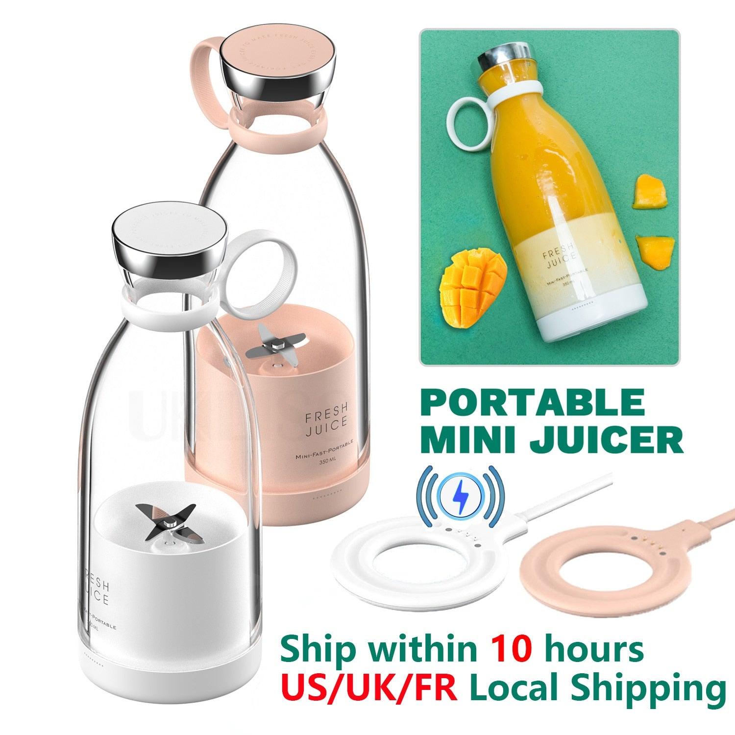 Portable Wireless Blender Juicer Bottle Mini Fruit Juice Mixer Machine