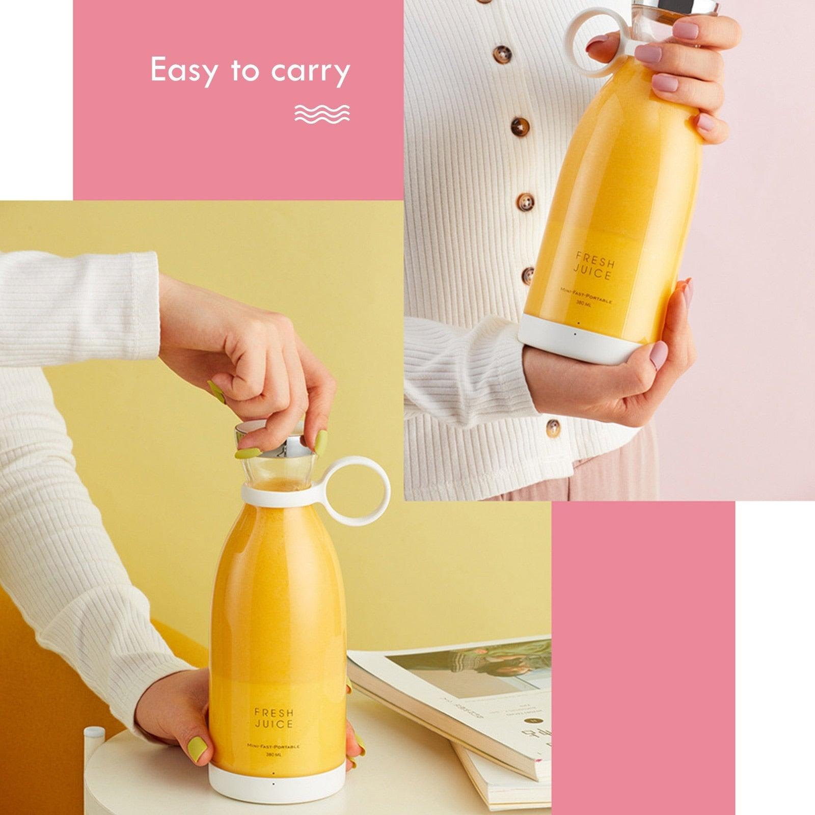 Portable Wireless Blender Juicer Bottle Mini Fruit Juice Mixer Machine