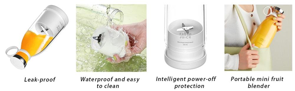 Portable Wireless Blender Juicer Bottle Mini Fruit Juice Mixer Machine