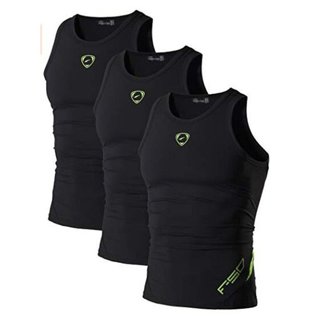 3 Pack Compression Sport Tank Tops