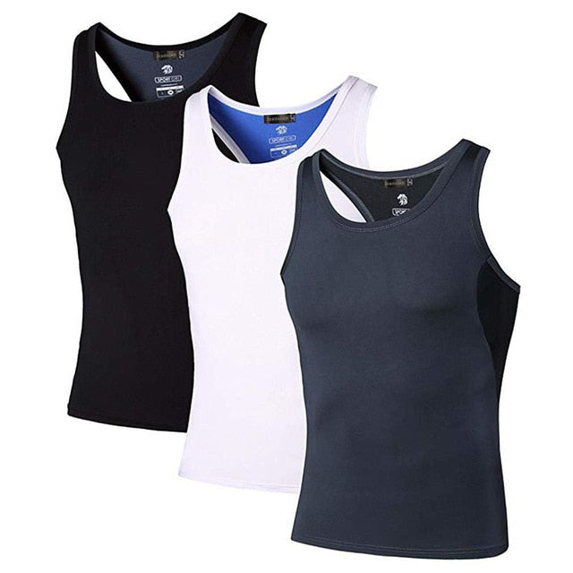3 Pack Compression Sport Tank Tops