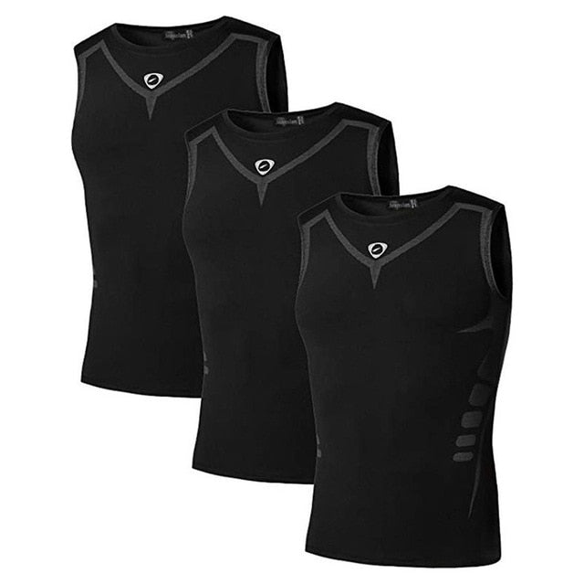 3 Pack Compression Sport Tank Tops